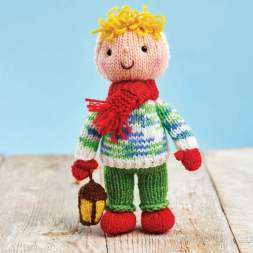 Carol Singer Toy | Christmas Knitting Pattern Knitting Pattern