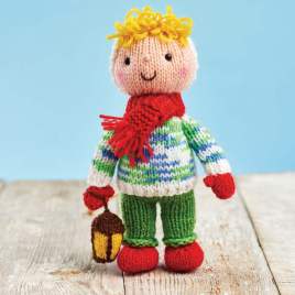 Carol Singer Toy | Christmas Knitting Pattern Knitting Pattern