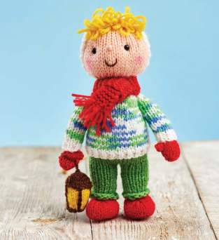 Carol Singer Toy | Christmas Knitting Pattern Knitting Pattern