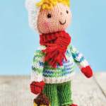 Carol Singer Toy | Christmas Knitting Pattern Knitting Pattern