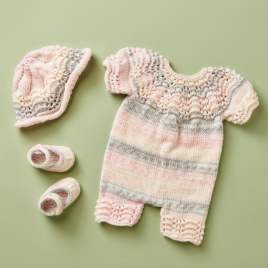 Baby Romper Set Knitting Pattern
