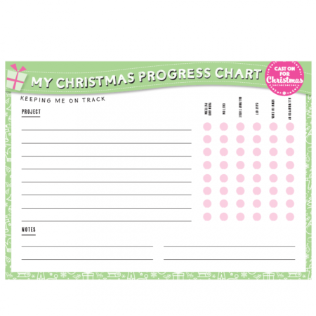 My Christmas Progress Chart 2021 Knitting Pattern