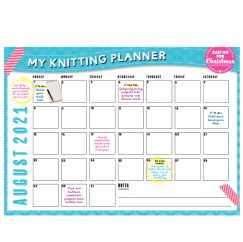 Cast on for Christmas My Knitting Planner August 2021 Knitting Pattern