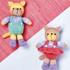 Cat Characters Knitting Pattern