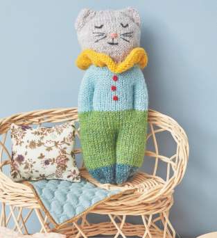 Cat Izzy Comfort Doll Knitting Pattern Knitting Pattern