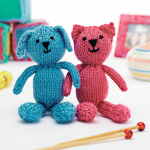 Toy Cat and Dog Knitting Patterns Knitting Pattern