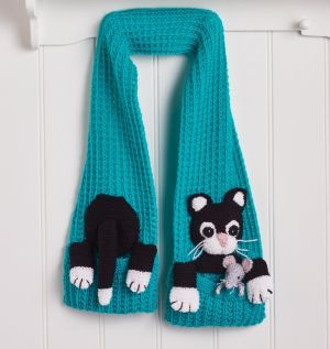 Cat and Mouse Child’s Scarf Knitting Pattern