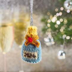 Champagne New Year Bauble Knitting Pattern Knitting Pattern