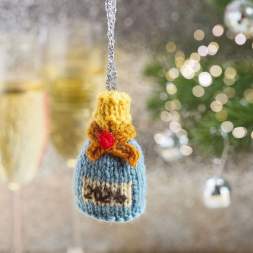 Champagne New Year Bauble Knitting Pattern Knitting Pattern