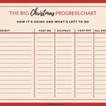 The Big Christmas Progress Chart Knitting Pattern