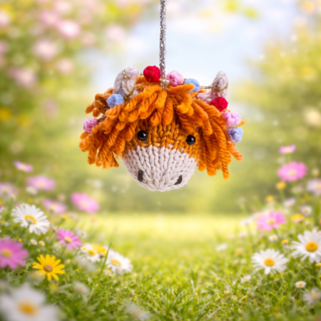 Highland Cow Bauble Knitting Pattern Knitting Pattern