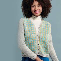 Checked Tartan Cardigan Knitting Pattern - Knitting Pattern