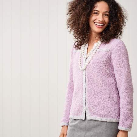 Chic Boucle Jacket Knitting Pattern