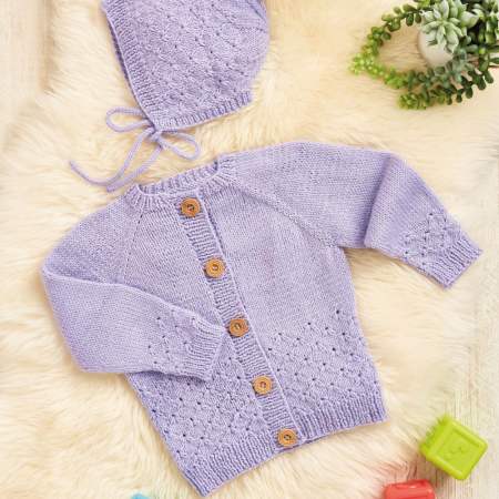 Child’s Lace Detail Cardigan Knitting Pattern