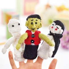 Halloween Finger Puppets Knitting Pattern