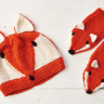 Child’s Fox Hat And Mittens Set