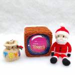 Santa on Chimney Chocolate Orange Box Cover Pattern Knitting Pattern