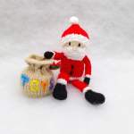 Santa on Chimney Chocolate Orange Box Cover Pattern Knitting Pattern