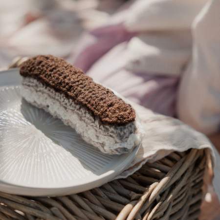 Chocolate Eclair Crochet Pattern | A Little Bit Crafty crochet Pattern