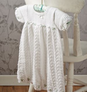 Easy lace christening gown