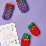 Christmas Baby Mittens Knitting Pattern