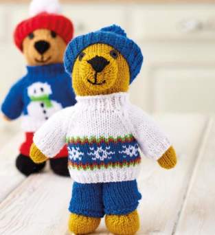 Christmas Bear Outfits Knitting Pattern