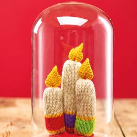 Christmas Candles Knitting Pattern
