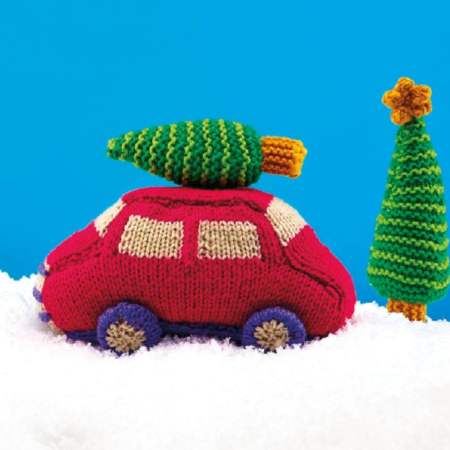 Christmas Car Ornament Knitting Pattern