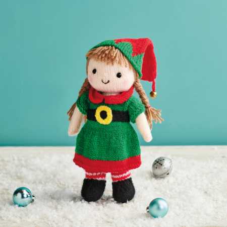 Cassie Doll: Christmas Elf Outfit Knitting Pattern