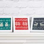 Christmas Knitted Picture Frames Knitting Pattern