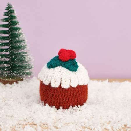 Christmas Pudding Chocolate Orange Cover Knitting Pattern