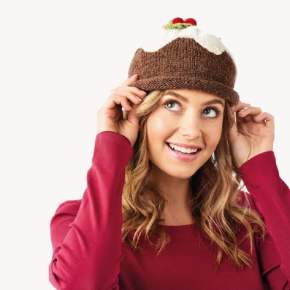 Christmas Pudding Hats for Babies, Children and Adults Knitting Pattern