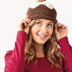 Christmas Pudding Hats for Babies, Children and Adults Knitting Pattern