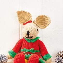 Christmas Rabbit Knitting Pattern