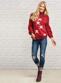 Christmas Star Jumper Knitting Pattern
