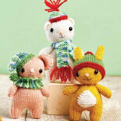 Cuddly Christmas Teddy Trio Knitting Pattern - Knitting Pattern