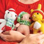 Cuddly Christmas Teddy Trio Knitting Pattern Knitting Pattern