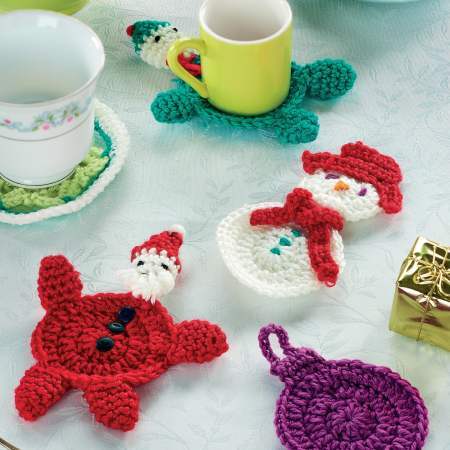 Crochet Christmas Coasters crochet Pattern