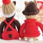 Christmas cuddly toy set Knitting Pattern