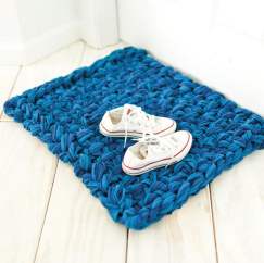 Chunky Arm Knit Doormat Knitting Pattern