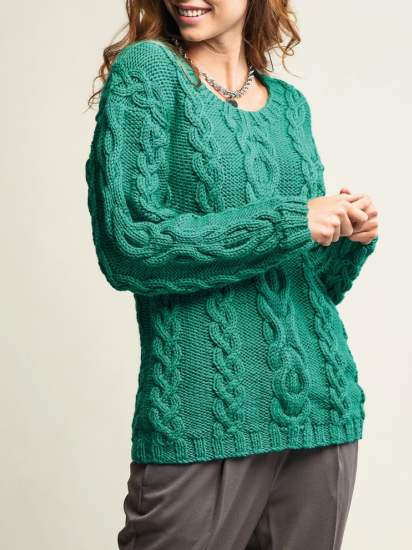 Simple Chunky Cable Jumper Knitting Pattern