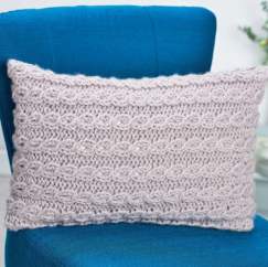 Chunky Cable Cushion Knitting Pattern