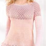 Yarn Cake Lace Yoke Top Knitting Pattern