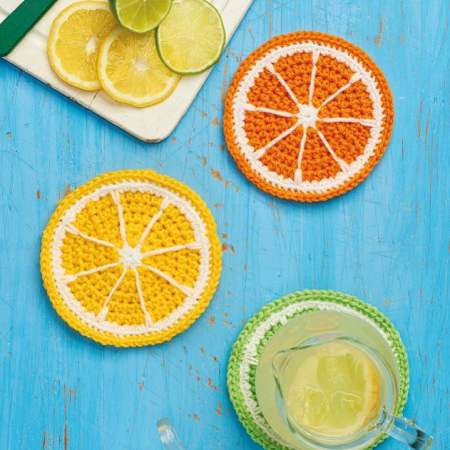 Citrus Coasters crochet Pattern