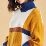 Colour block sweater Knitting Pattern