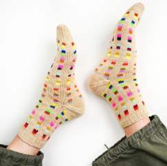 Colourblock Socks Knitting Pattern (All Sizes - Kids to Adults) - Knitting Pattern