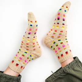 Colourblock Socks Knitting Pattern (All Sizes - Kids to Adults) Knitting Pattern