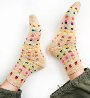 Colourblock Socks Knitting Pattern (All Sizes - Kids to Adults) Knitting Pattern