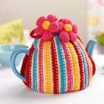 Flower Stripe Tea Cosy Knitting Pattern Knitting Pattern