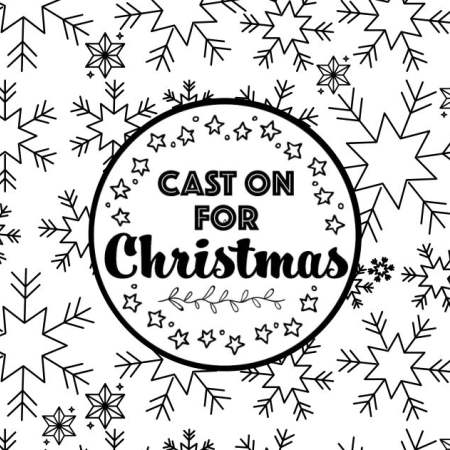 Cast On For Christmas: Snowflake Colouring Sheet Knitting Pattern